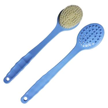 Imagem de 1 Escova De Banho P/ Lavar Costas Macia Massageadora 35x7cm