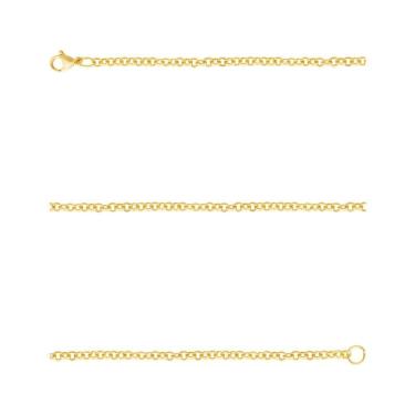 Imagem de Corrente Aço Portuguesa 3.25mm 45cm Gold IPG