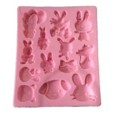 Imagem de Molde De Silicone Páscoa Coelho, Cachorro, Gato