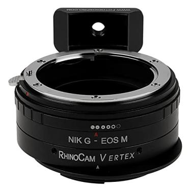 Imagem de Adaptador de costura rotativa RhinoCam Vertex, compatível com lentes Nikon F Mount tipo G D/SLR para câmeras sem espelho de montagem Canon EOS M (EF-M)
