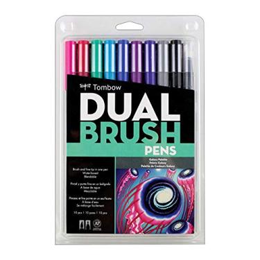 Imagem de Estojo Dual Brush com 10 Canetas Pincéis, Cores Galácticas