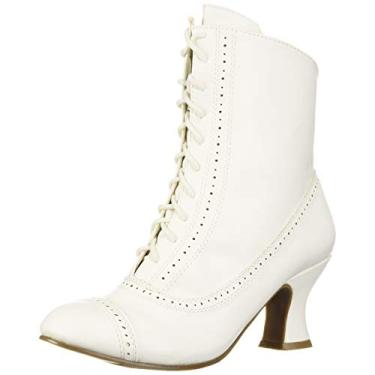 Imagem de Ellie Shoes Bota feminina 253-Sarah cano médio, Branco, 6