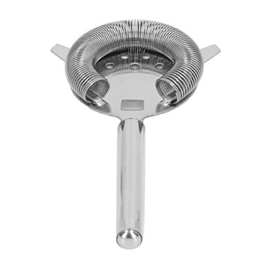 Imagem de Coador de barras de aço inoxidável, coador de filtro de coquetel de bebidas frias, molas enroladas se encaixa perfeitamente no shaker e retém o gelo, permitindo que apenas o líquido passe