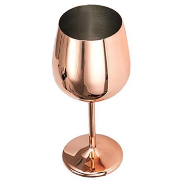 Imagem de KESOTO Taça de vinho de aço inoxidável reutilizável inquebrável taça de champanhe 500 ml - ouro rosa