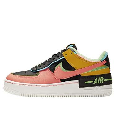 Imagem de Nike Tênis feminino Air Force 1 Shadow SE Solar Flare Atomic Pink CT1985-700, Solar/azul báltico/preto/rosa atômico, 7