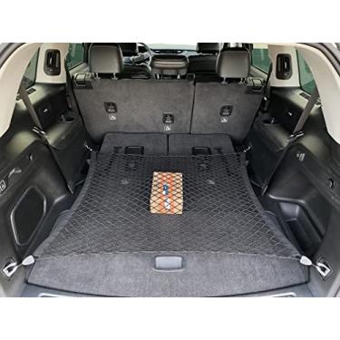Imagem de Rede de carga estilo porta-malas para Jeep Grand Cherokee L 7 assentos 2021-2025 acessórios de carro - Organizadores e armazenamento de porta-malas premium - Organizador de transporte de veículos para