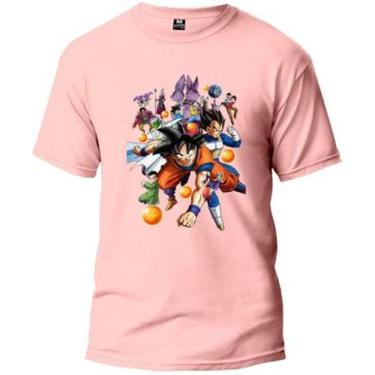 Imagem de Camiseta De Manga Curta Dragon Ball Estampa Malha Algodão - Mtc