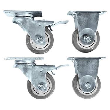 Imagem de Rockville WH4 7,6 cm trava + rodas giratórias de aço 4 alto-falantes PA DJ, subwoofers