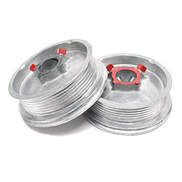 Imagem de MOMAID Substituição de roda de tambores de cabo de porta de garagem até 2,5 m de altura para tambores de cabo máximo de 1/20.3 cm 400-8 (par)