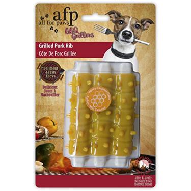 Imagem de All For Paws Grilled Pork Rib Honey Caramel Flavor – Brinquedo Mastigável para Cães, Sabor Costelinha de Porco com Mel e Caramelo
