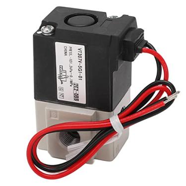 Imagem de Válvula solenoide pneumática SMC tipo DC24V G1/8 válvula solenoide a vácuo ação direta 2 posições 3 vias bobina única válvula solenoide de ar elétrica
