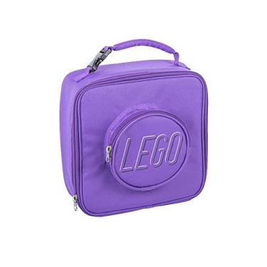Imagem de LEGO almoço de tijolos, Lancheira Lego Brick, Roxa, One Size