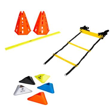 Imagem de Acte Sports Kit Agilidade Escada de Agilidade, Cones de Agilidade, Base Triângulo Para Estacas KIT25