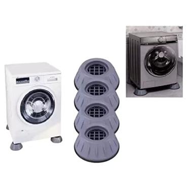 Imagem de Pés da máquina de lavar Lavadora Lava e Seca Antibração, 4 peças de Amortecedor universal de vibração antivibração, proteção contra ruído antiderrapante para máquina de lavar e secadoras