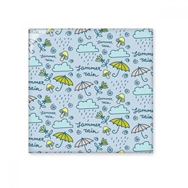 Imagem de Guarda-chuva cogumelo nuvem chuva flor cerâmica azulejo brilhante decalque pedra adornada tijolo vitrificado