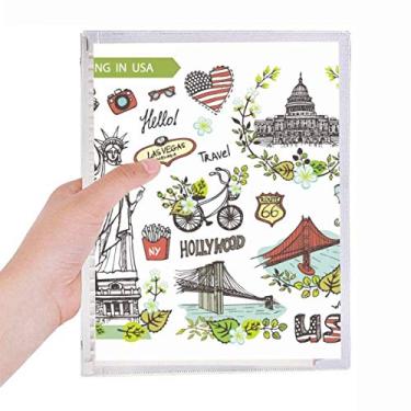 Imagem de Caderno de grafite Spring Liberty White House USA com folhas soltas e diário recarregável