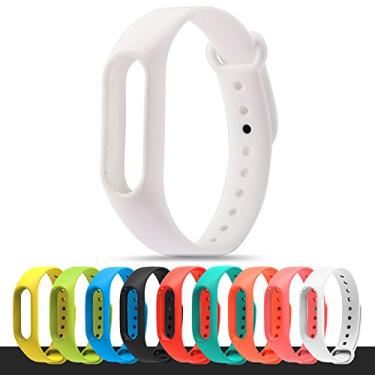 Imagem de Pulseira Extra para Mi Band 2 Colorida e Película, Branco