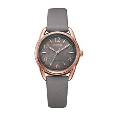 Imagem de Citizen Relógio feminino casual Eco-Drive, aço inoxidável, Grap Strap, Gray Dial