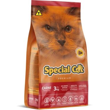 Imagem de Ração Special Cat Premium Carne Adultos 3Kg