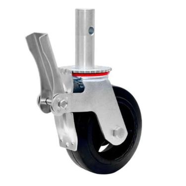 Imagem de Rodízio De Andaime Giratório Com Trava 6 Polegadas Cap.200Kg