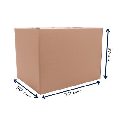 Imagem de 10 Caixas Papelão Mudança Embalagem 70x50x50cm