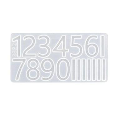 Imagem de Molde de silicone digital árabe faça você mesmo, molde de numerais romanos, pingente de parede, espelho decorativo, molde de resina epóxi, ferramenta artesanal, moldes de silicone para numerais romanos