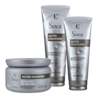 Imagem de Kit Siàge Nutri Diamond Shampoo + Condicionador + Máscara - Eudora