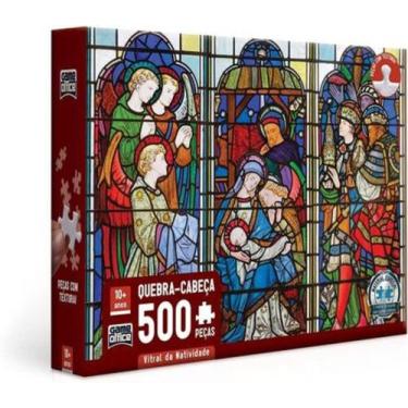 Imagem de Quebra-Cabeça 500 Peças 2947 - Vitral Da Natividade - Toyster