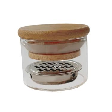 Imagem de shamjina Dappen prato suporte de copo para lavagem de unhas, armazenamento de joias, copo de vidro para arte em unhas, caneta de lantejoulas para uso feminino