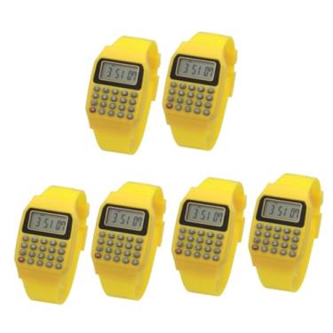 Imagem de STOBOK 6 Peças Relógio Portátil Com Calculadora Relógios Masculinos Relógio Digital Masculino Calculadora Portátil Relógio De Cálculo Portátil Relógio Infantil Relógio-Calculadora