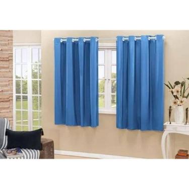 Imagem de Cortina Blackout Pvc Corta Luz 100% 2,80X1,80 Azul Bebê