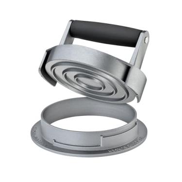 Imagem de Küchenprofi Prensa de hambúrguer cinza Trio – Molde para hambúrguer – Prensa de hambúrguer – Esmagador de carne para grelhar – Hambúrguer