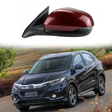 Imagem de Conjunto de espelho lateral do motorista adequado para HONDA Vezel HRV XRV Acessórios de espelho retrovisor 2014 2015 2016 2017 Conjunto de espelhos retrovisores de porta lateral (8 fios)