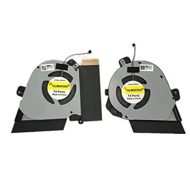 Imagem de TXLIMINHONG Ventoinha de refrigeração compatível com CPU e GPU para Asus Rog G15 GA502DU GA502D GX505 GX505D GX505DW GX505DV GU505 GU505DU 13NR0210AM0901 13NR03V0T02011 DC 5V 0,5A