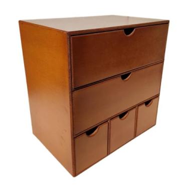 Imagem de Gaveteiro Organizador Gavetas Multiuso Vintage Escritório Comoda Luxo Rustico