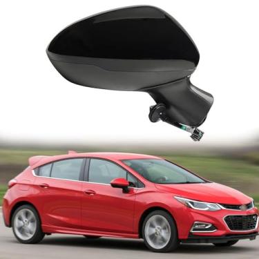 Imagem de Substituição do espelho lateral do passageiro adequado para Chevrolet Cruze 2016 2017 2018 2019 espelhos laterais montagem do espelho retrovisor do carro acessórios de ajuste elétrico