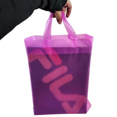 Imagem de Sacolas plásticas modelo alça fita, 15 micras de espessura alta densidade tratadas para impressão