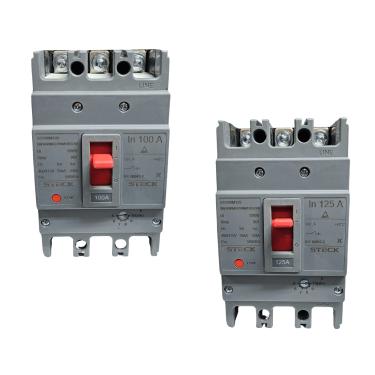 Imagem de Disjuntor Caixa Moldada Tripolar Magnético Ajustável SD160M – Steck | 100A Cód. SD160M100