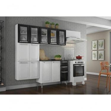 Imagem de Cozinha Itatiaia Luce 4 Peças 5 Vidros Branca e Preta