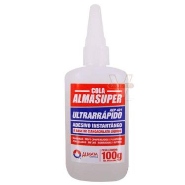 Imagem de Cola Instantanea Almasuper 100g Ultra Rapido Adesivo