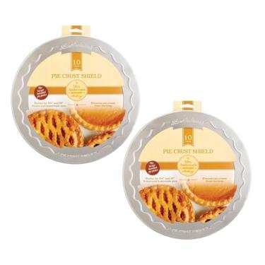 Imagem de Mrs. Anderson's Baking Protetor de crosta de torta, serve para placas de 24 e 25 cm, conjunto de 2
