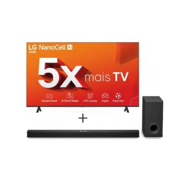 Imagem de Combo Smart TV LG NanoCell NANO80 4K de 86" + Soundbar LG S90TY, 86"