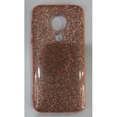 Imagem de Capa Capinha moto g7 power Xt1955 6.2 Glitter Brilhante - sem, pink