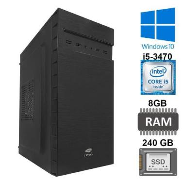 Imagem de Computador Core I5-3470 Ssd 240Gb, Ram 8Gb Gab Mt-32Bk Win10 - Sobralt
