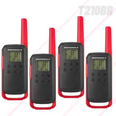 Imagem de Kit 4 Rádios Comunicador Motorola T210BR UHF Nacional 
