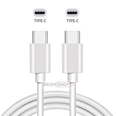 Imagem de Cabo USB Tipo C para Tipo C 1 Metro  10 Unidades  Rápido e Resistente 