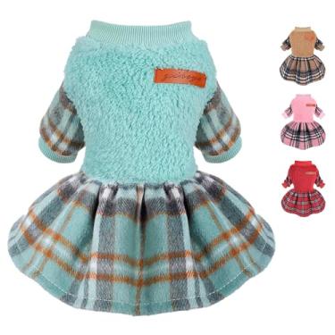 Imagem de Suéteres para cães pequenos, meninas, outono, filhotes, camisolas, roupas quentes para animais de estimação, roupa para clima frio, casaco de cachorro, saia de gato, vestuário para chihuahua yorkie