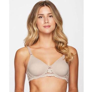 Imagem de Sutiã Sustentação Com Renda Triumph 24785 Microfibra, Nude, 48