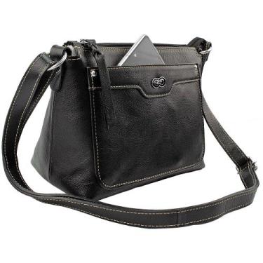 Imagem de Bolsa Transversal PARMA em Couro - Galvani, Preto