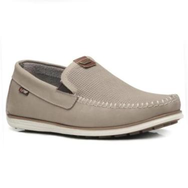 Imagem de Mocassim Couro Pegada 142002 Masculino - Areia, 41